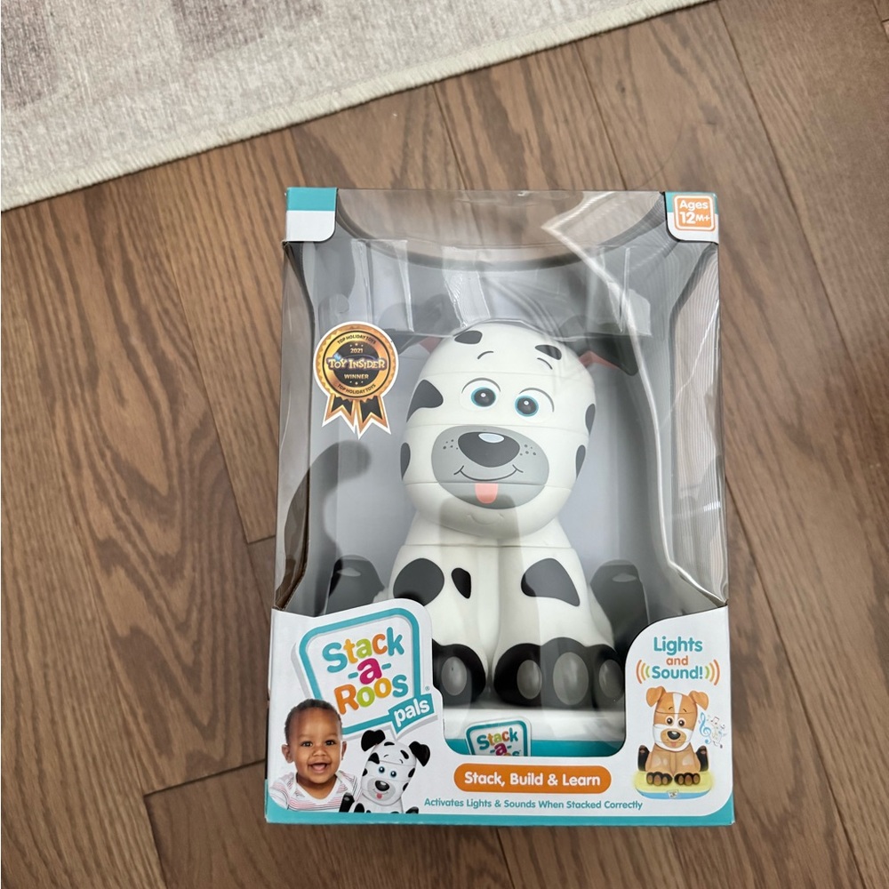Stack-a-Roos Pals Dalmatian Stacking Toy - White & Black